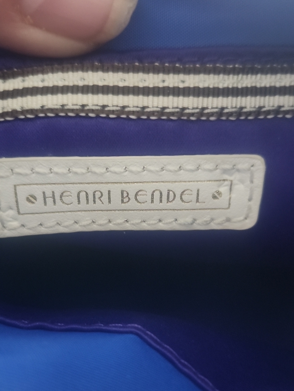 Henri Bendel Multi Blue Nylon Mini Tote Crossbody Bag - Picture 7 of 13